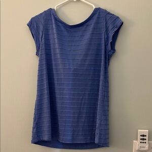 LOFT Blue Relaxed Fitted Short Sleeve Tee
